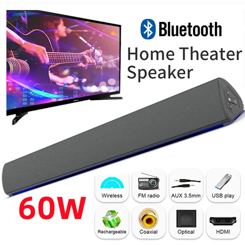 Audio Music System For Home - Беспроводная ТВ-Колонка 60 Вт для ПК,
