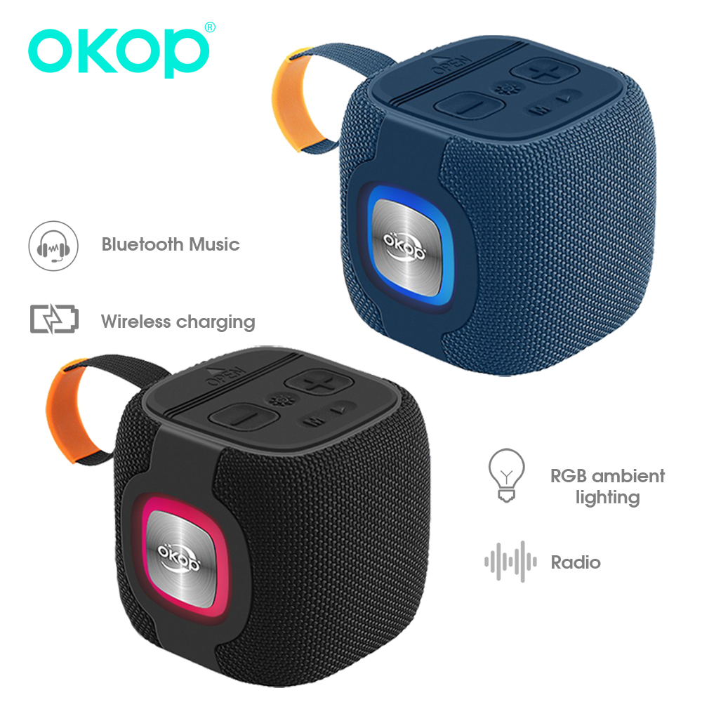 Amazon Music Audio Quality - Bluetooth-динамик OKOP, высококачественный динамик с длительным