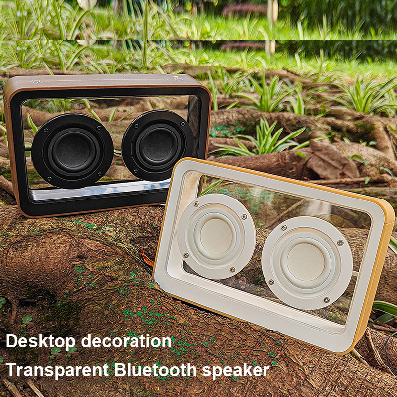 Amazon Music Audio Quality - Креативный прозрачный Bluetooth-динамик с двойным звуковым