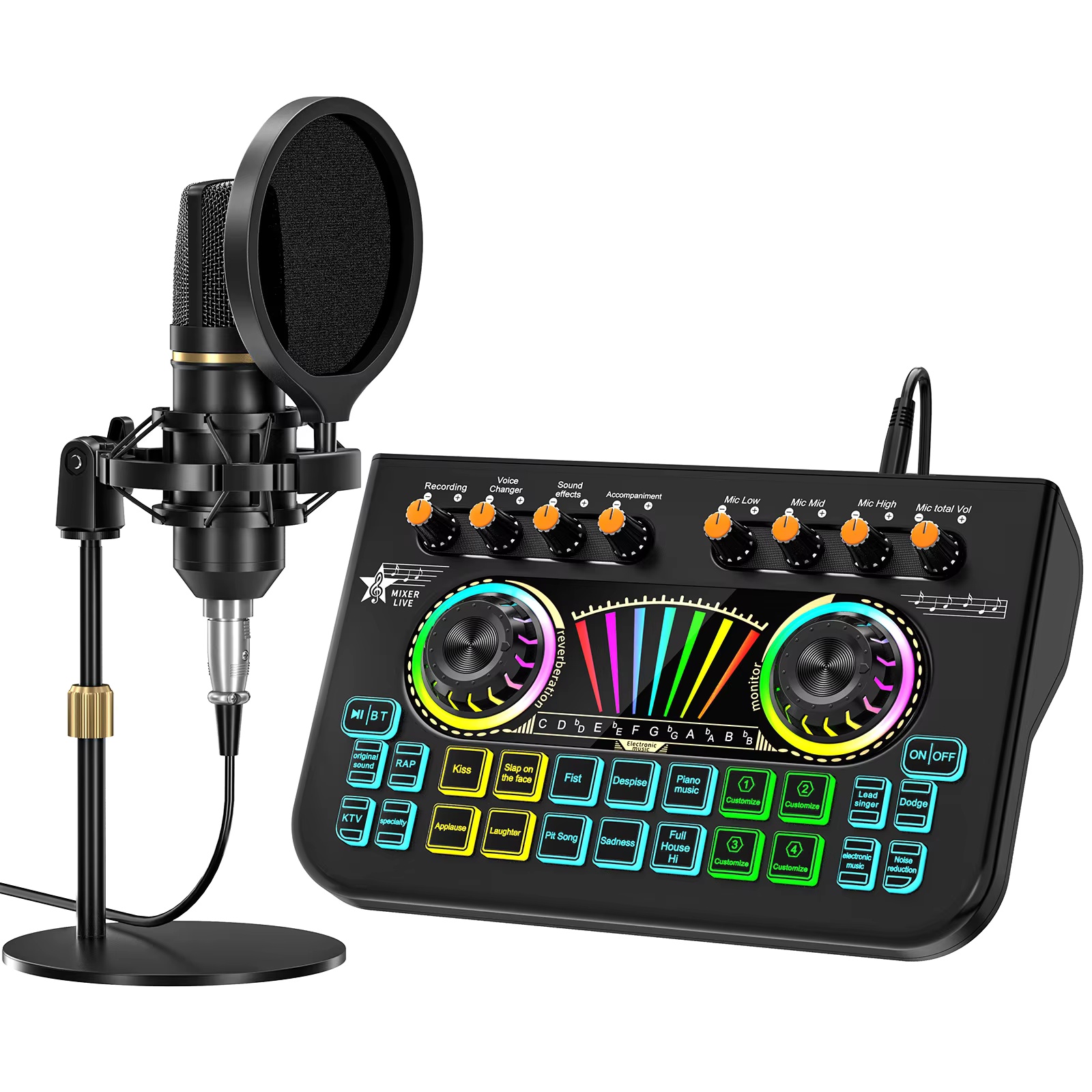 Audio Music Sound - Комплект микрофона для подкастов Tenlamp X3
