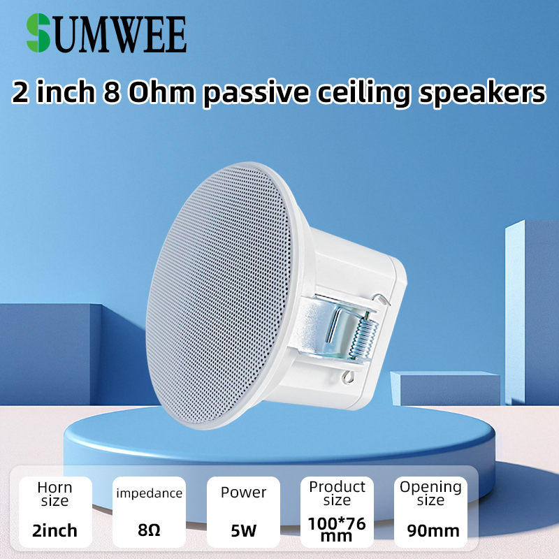 Audio Music System For Home - 2-дюймовый мини-потолочный динамик 8 Ом для