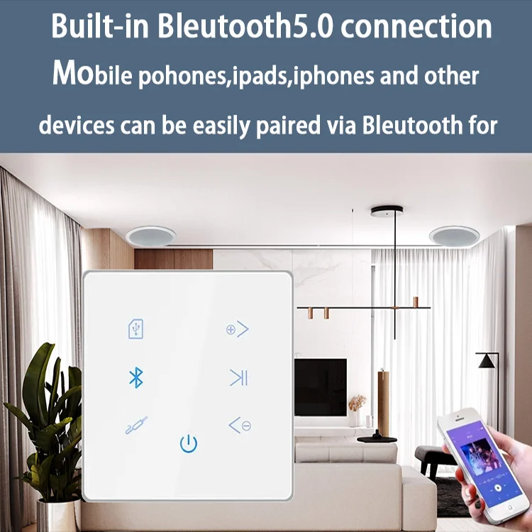 Настенный Bluetooth-усилитель  – обзор и цена Audio Music System For Home